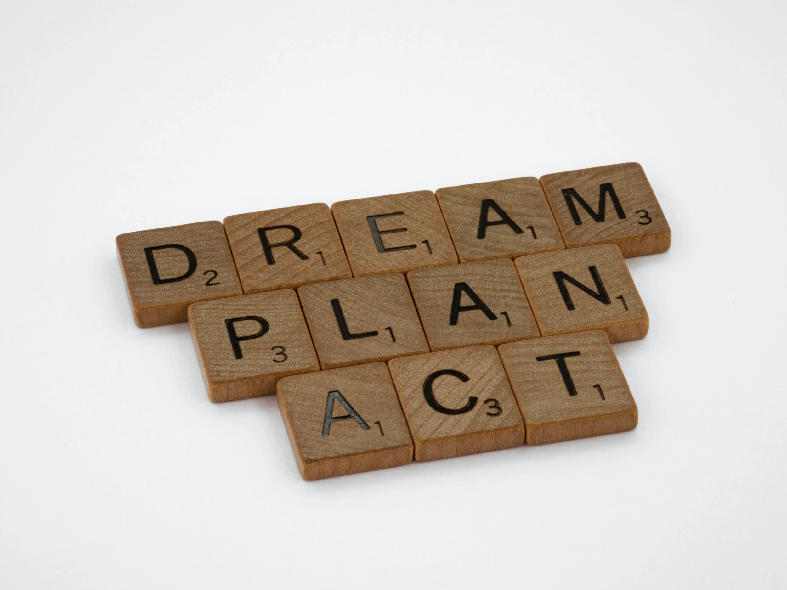 Dream Plan Act letter tiles
